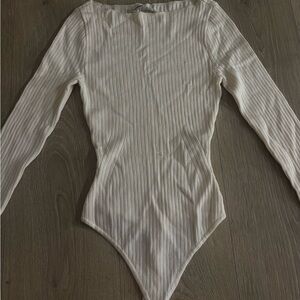 Abercrombie & Fitch Cream Ribbed Top